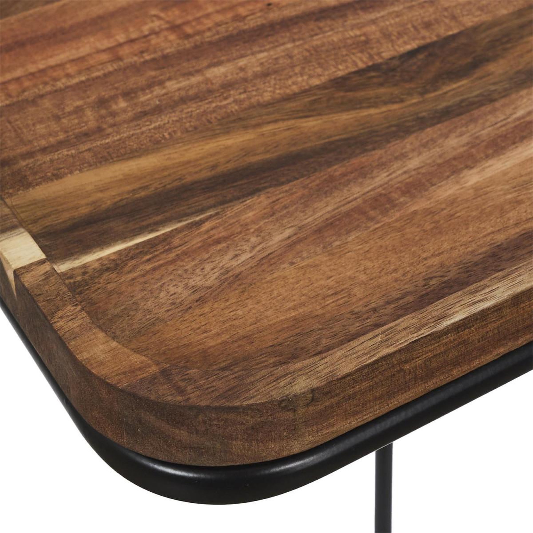 Voir la diapositive 4 : The Home Deco Factory Table d'Appoint Bout de Canapé en Bois  Acacia  55cm Marron