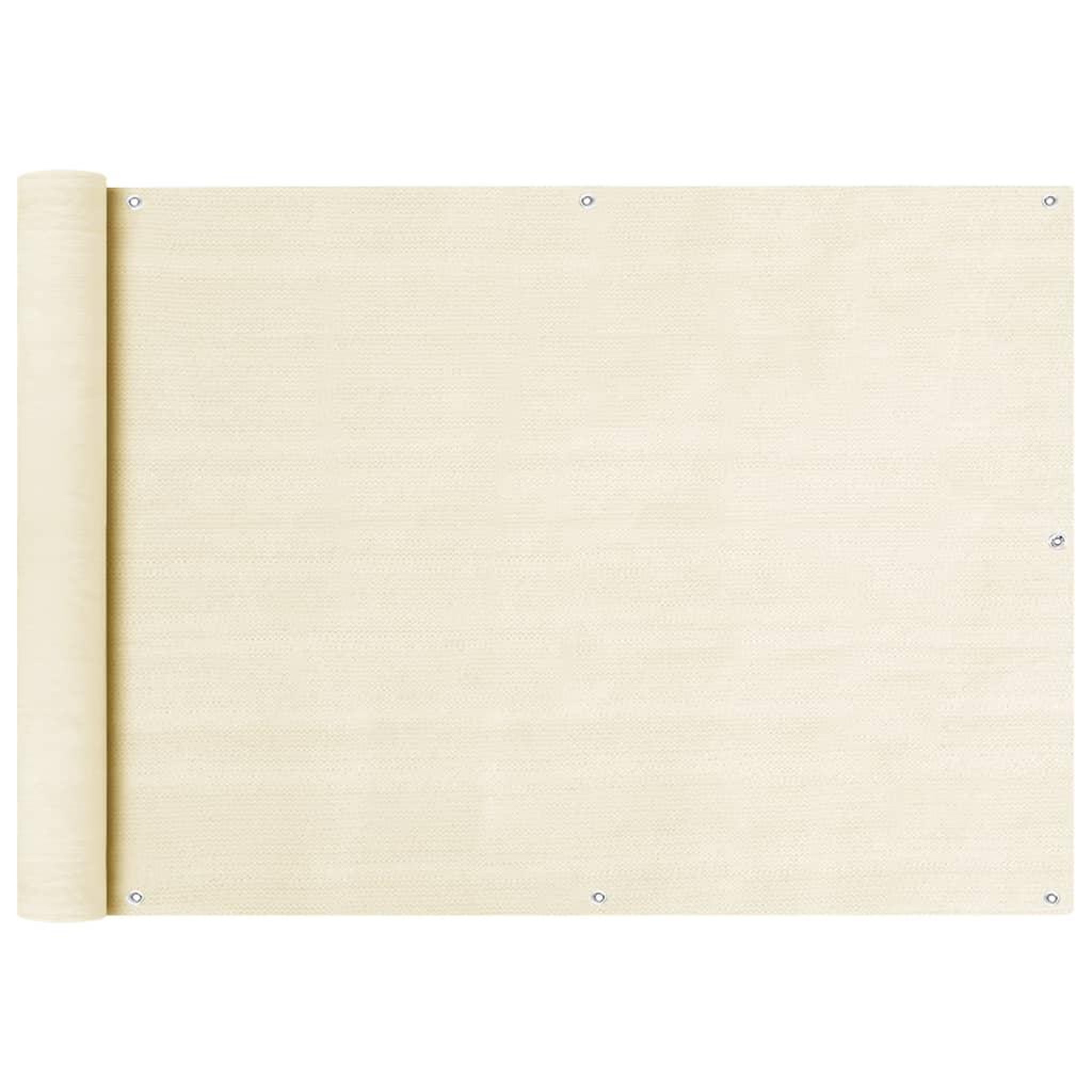 VIDAXL Ecran de balcon creme 75x500 cm pehd