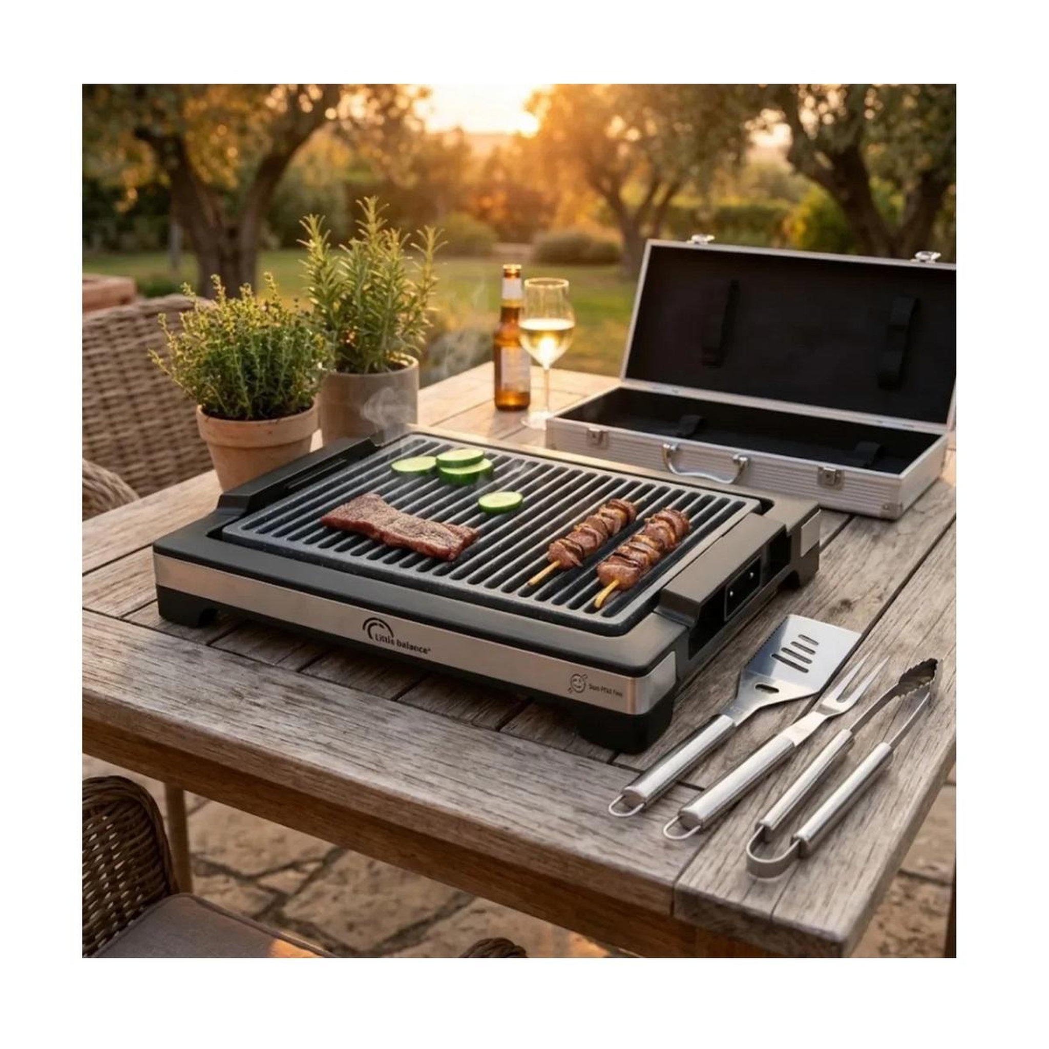 Voir la diapositive 3 : LITTLE BALANCE Valisette 4 accessoires barbecue - 3081