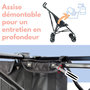Voir la diapositive 5 : LOOPING Looping Poussette Canne Fixe avec Canopy | Black Chiné