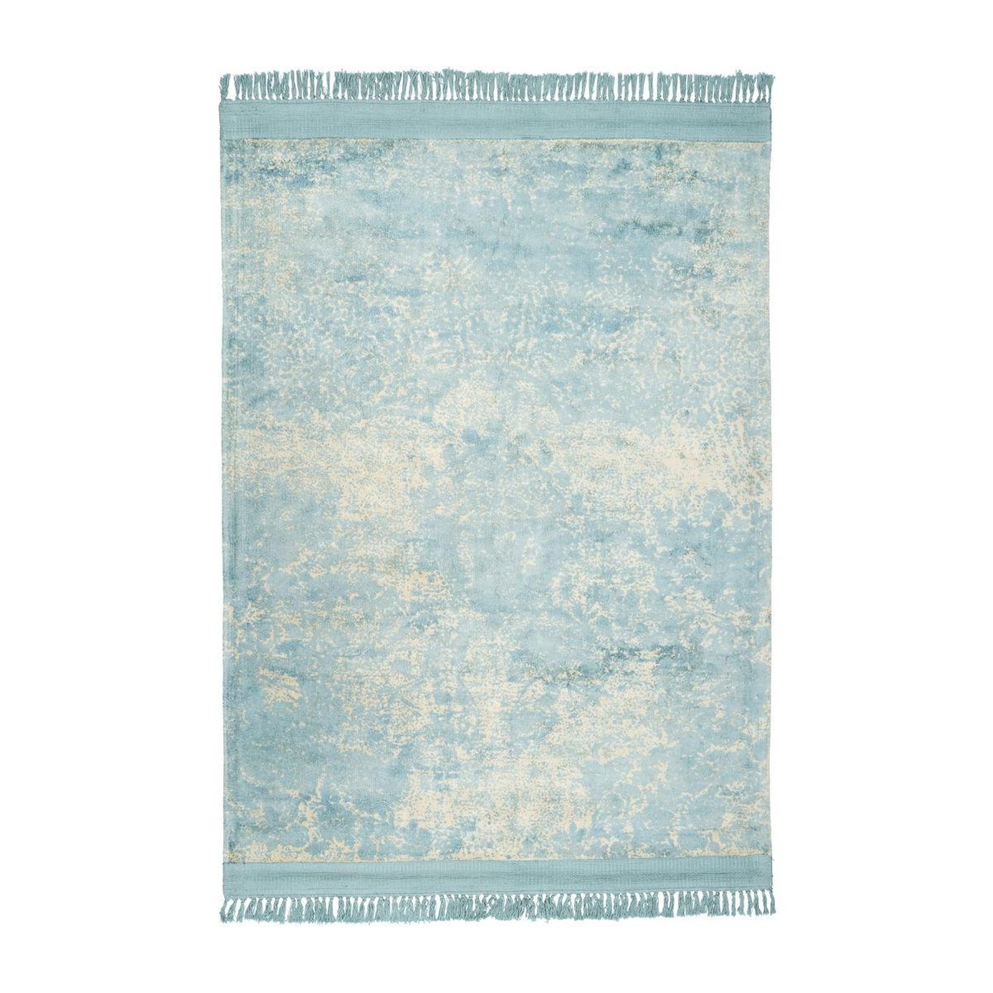 Voir la diapositive 1 : Paris Prix Tapis Tissé à la Main Imprimé  Dolce Vita  Bleu