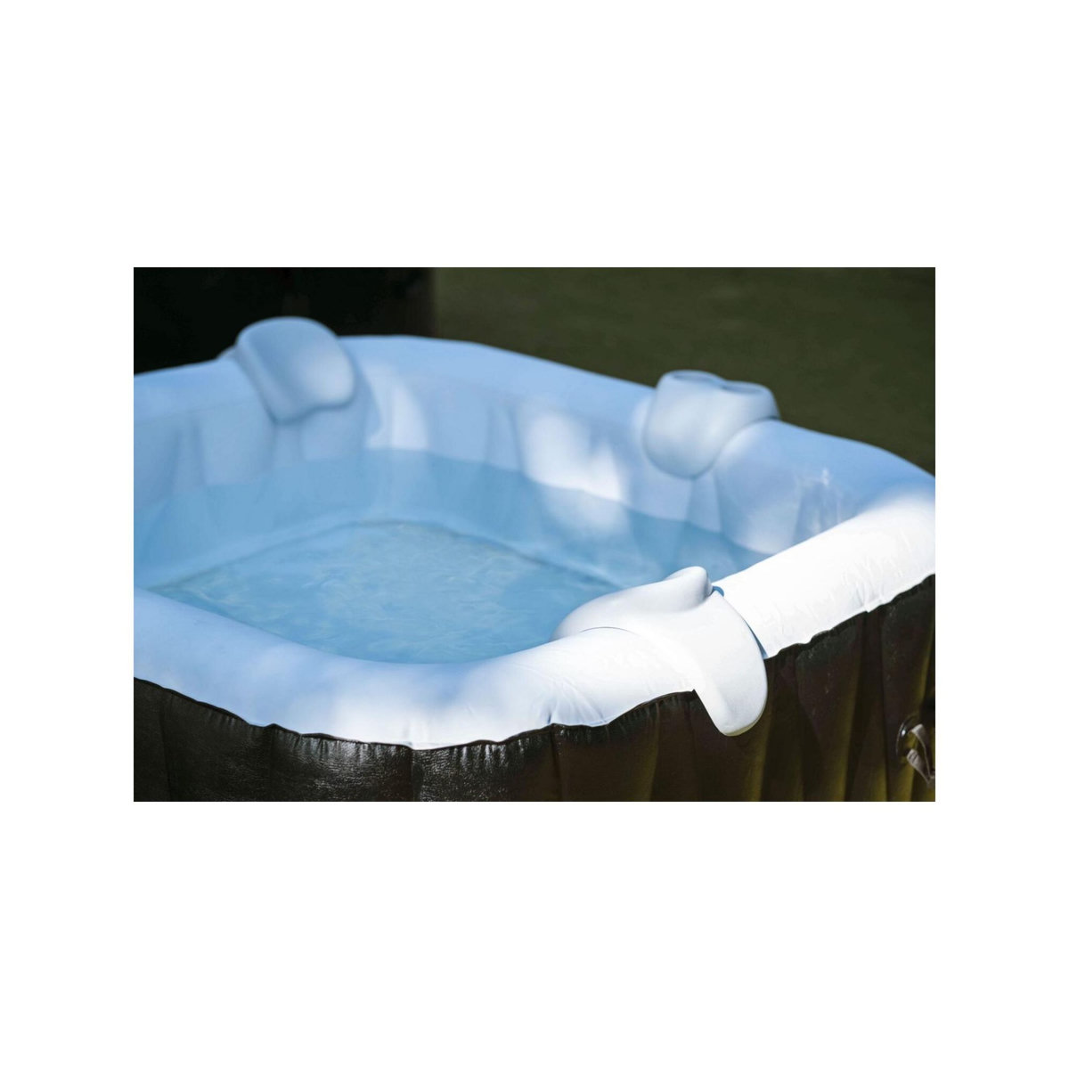 Ospazia Appuie tête pour spa gonflable - Ospazia - Dimensions : 23 x 23 x 12 cm - Compatible autres marques