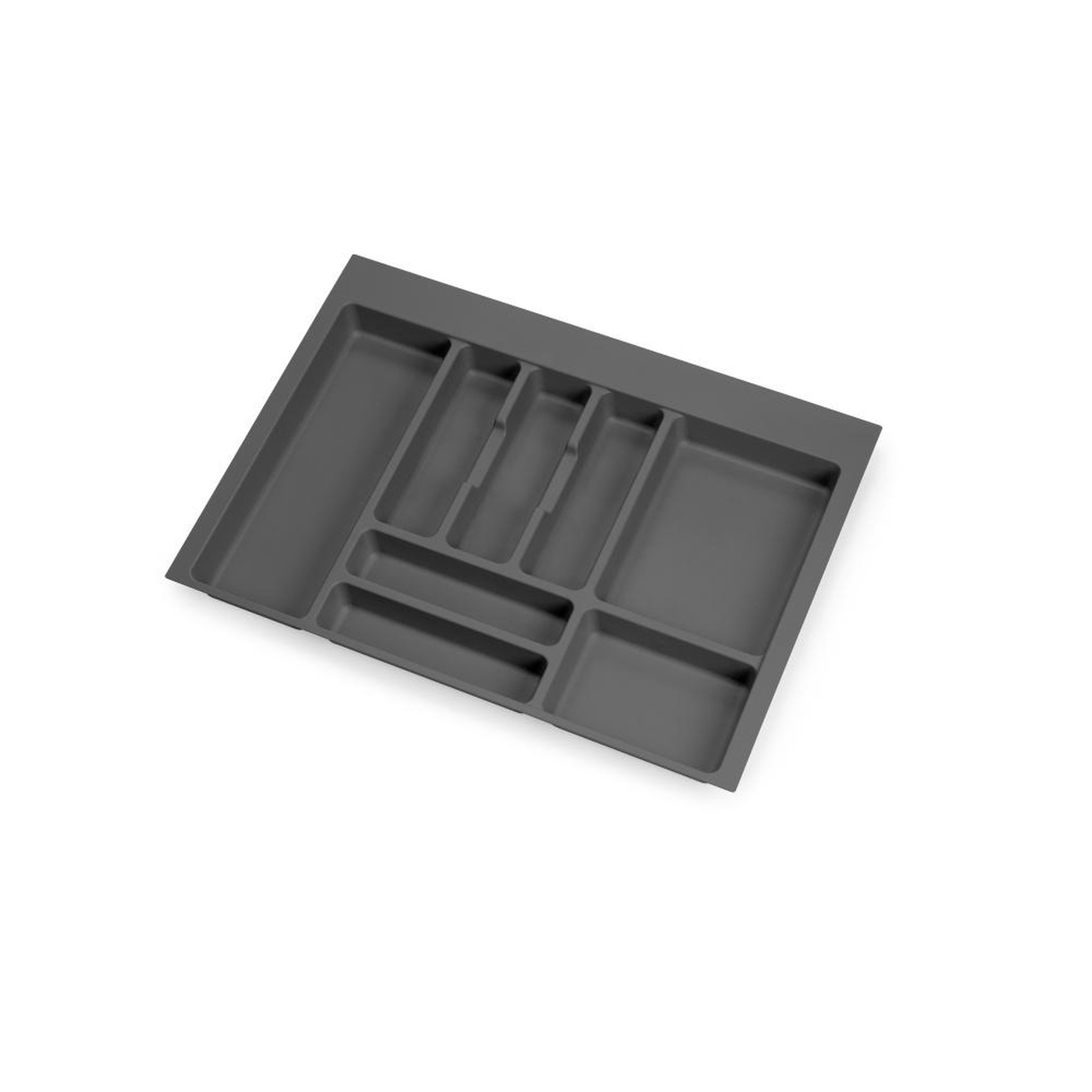 EMUCA SRL Range-couverts Optima pour tiroir universel -  module 700mm -  Plastique -  Gris antracite