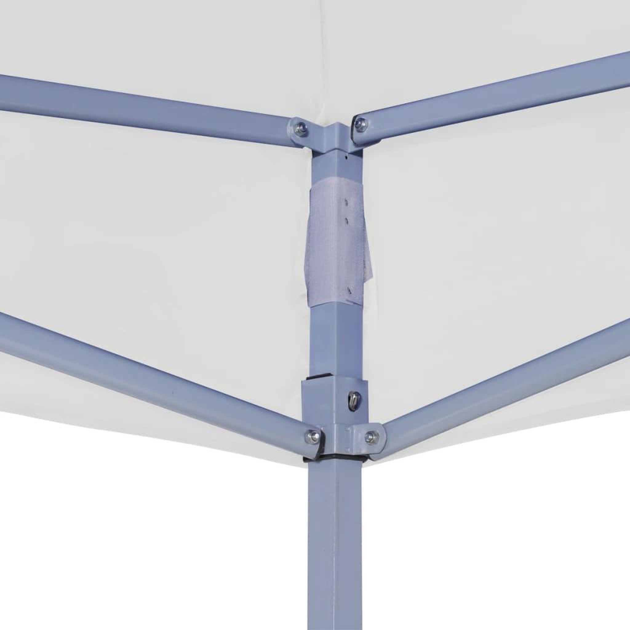 Voir la diapositive 3 : VIDAXL Tente reception pliable professionnelle 2x2 m Acier Blanc