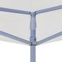 Voir la diapositive 3 : VIDAXL Tente reception pliable professionnelle 2x2 m Acier Blanc