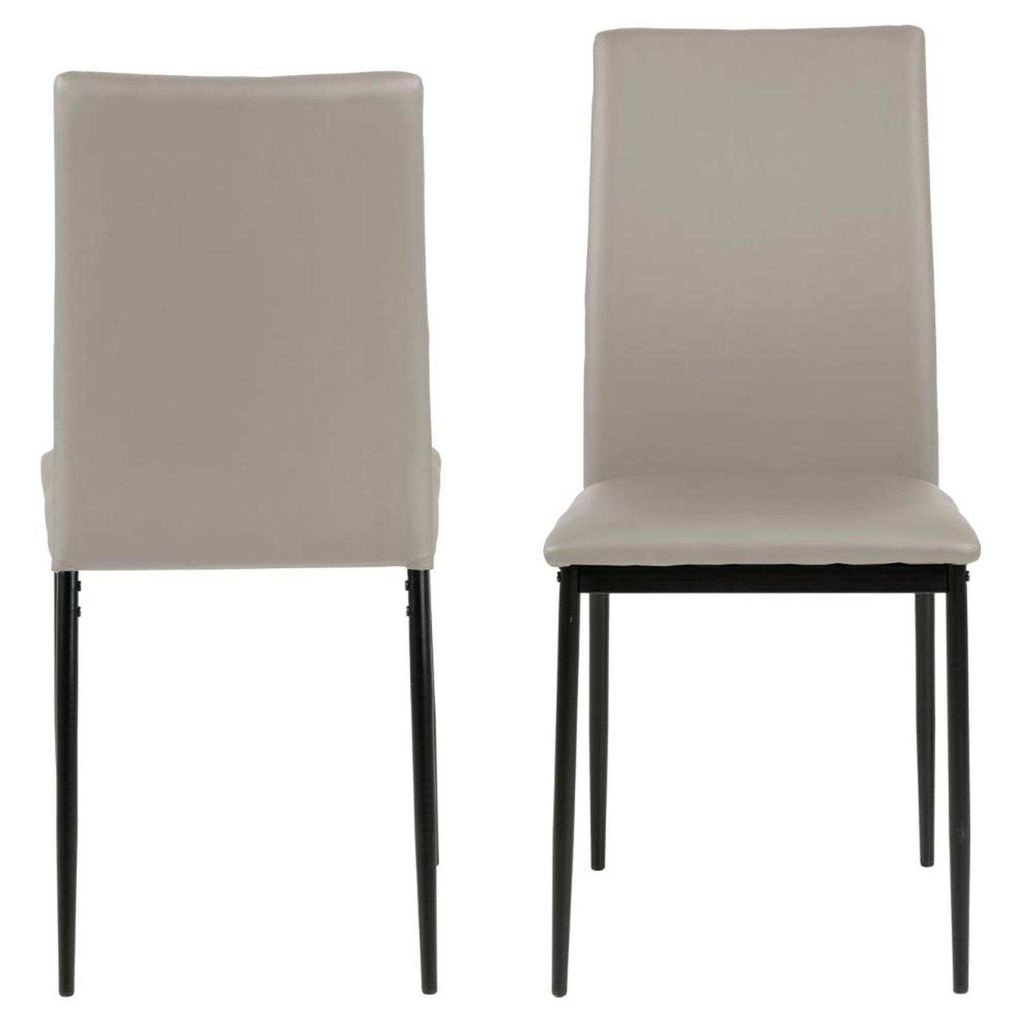 Voir la diapositive 3 : TOILINUX Lot de 4 chaises de salle à manger midena