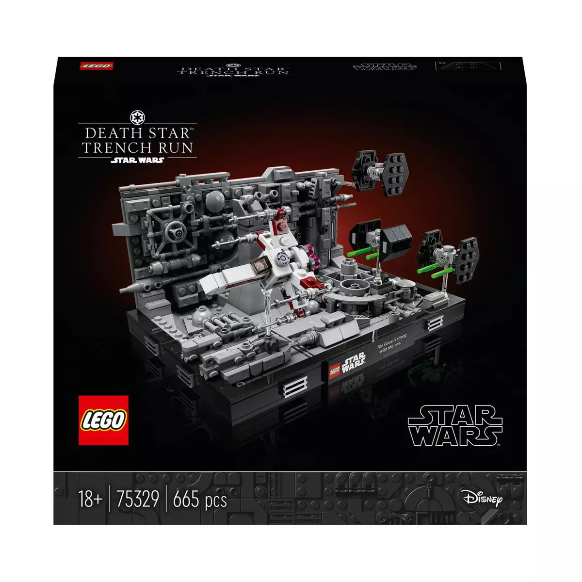 LEGO Star Wars 75329 Diorama de la Poursuite dans les Tranchées de l&rsquo;Étoile de la Mort, Jouet