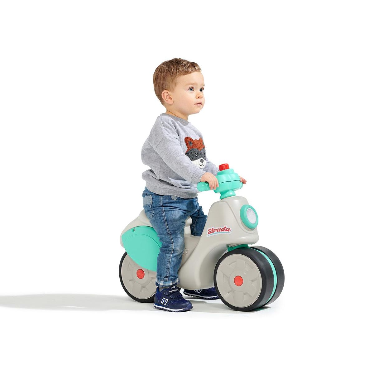 FALK Porteur enfant Scooter Strada Crème et Vert 1 à 3 ans - Falk