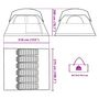Voir la diapositive 6 : VIDAXL Tente de cabine familiale 6 personnes orange impermeable