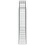 Voir la diapositive 5 : VIDAXL Paniers a gabions arques 6 pcs 200x30x140/160 cm Fer galvanise