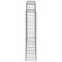 Voir la diapositive 5 : VIDAXL Paniers a gabions arques 6 pcs 200x30x140/160 cm Fer galvanise