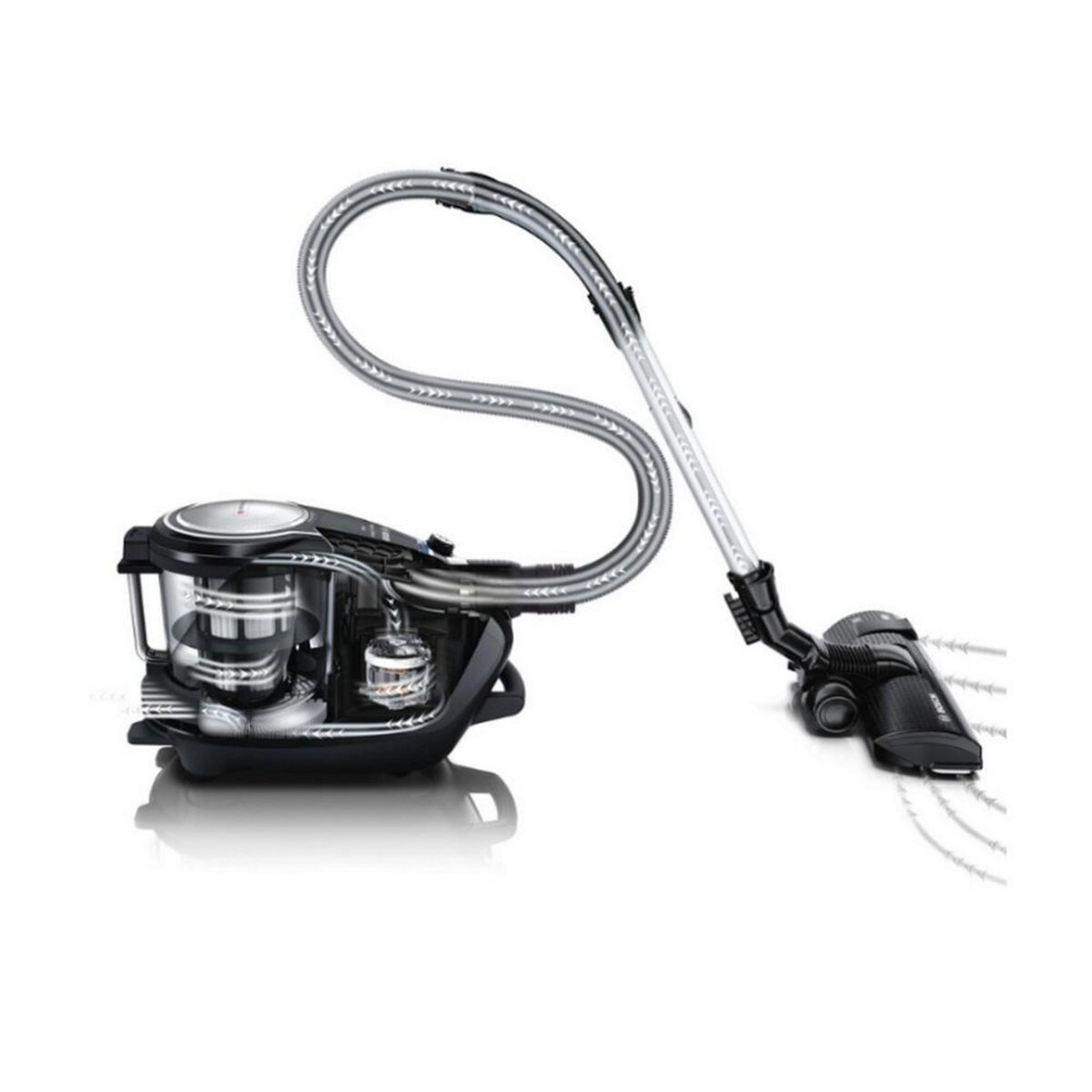 BOSCH Aspirateur sans sac aaba 64db noir - bgs7ms64