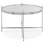 Voir la diapositive 3 : Paris Prix Table d'Appoint Design Ronde  Keops  63cm Argent