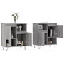 Voir la diapositive 3 : VIDAXL Buffets 2 pcs sonoma gris bois d'ingenierie