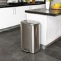 Voir la diapositive 2 : Kitchen move Poubelle de cuisine à pédale ADMIRAL Argent Acier inoxydable 50 L