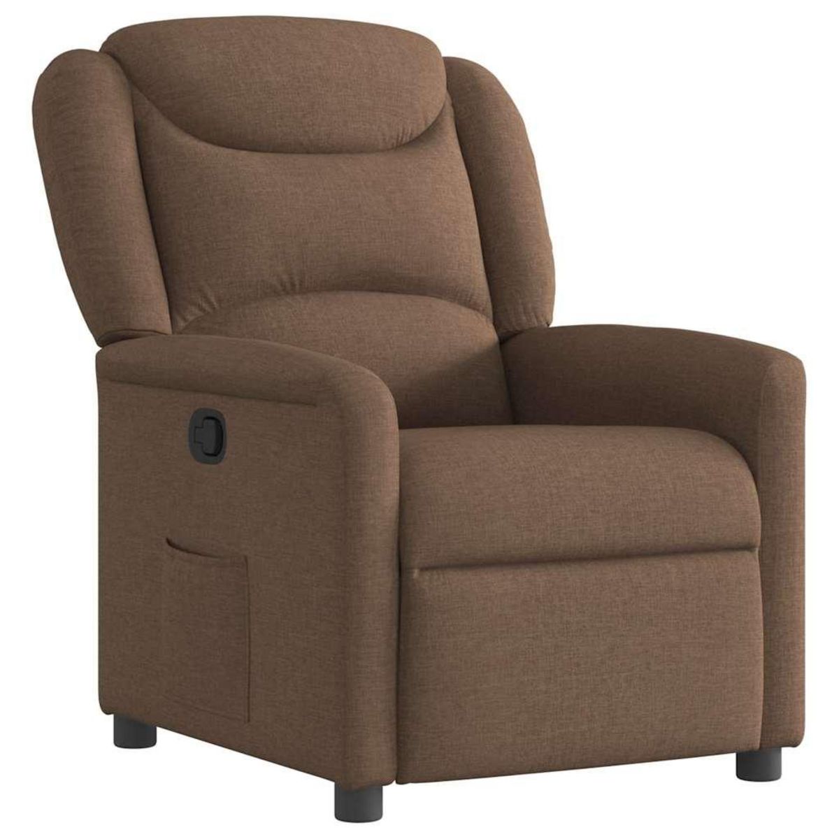 VIDAXL Fauteuil inclinable Marron Tissu