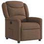 Voir la diapositive 2 : VIDAXL Fauteuil inclinable Marron Tissu