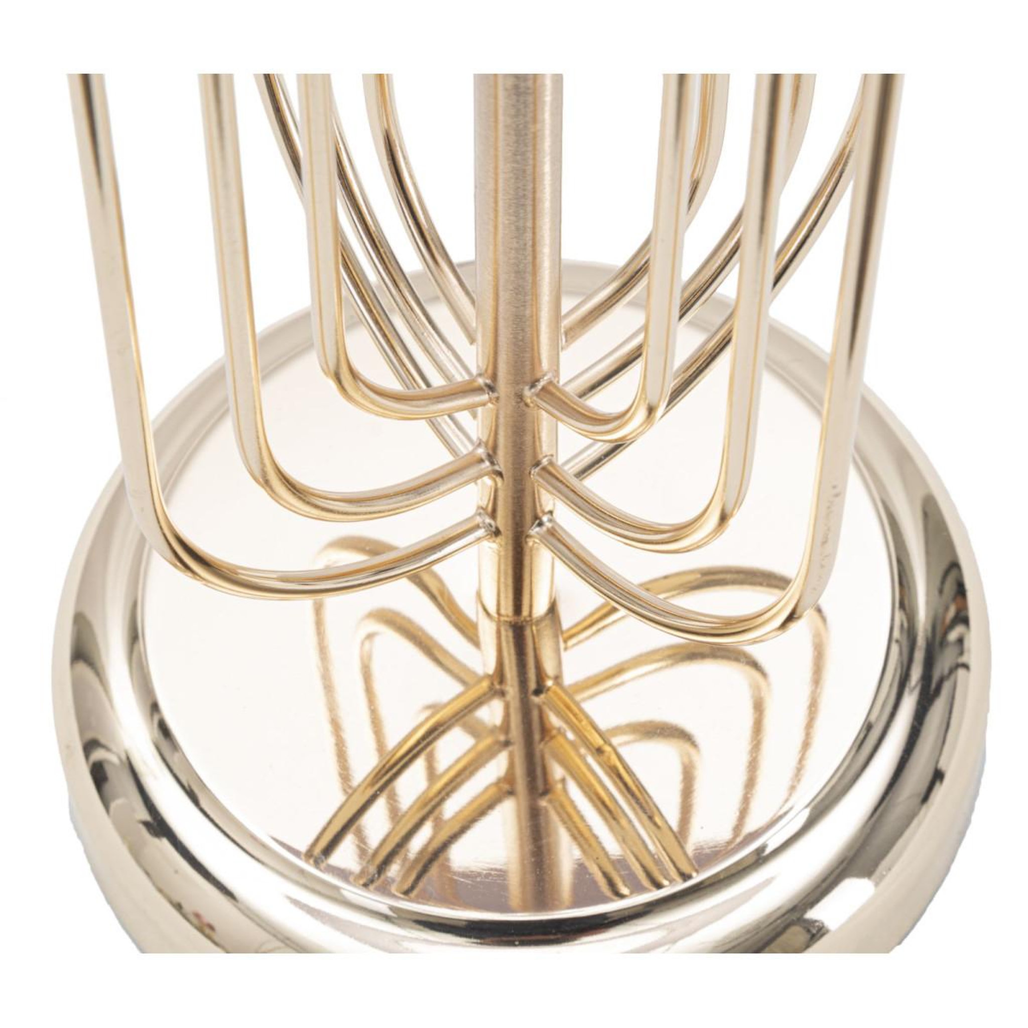Voir la diapositive 3 : Paris Prix Lampe à poser design en métal  krista  64cm rose & or