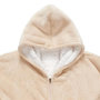 Voir la diapositive 3 : Paris Prix Plaid Sweat à Capuche  Fermeture  85x118cm Beige
