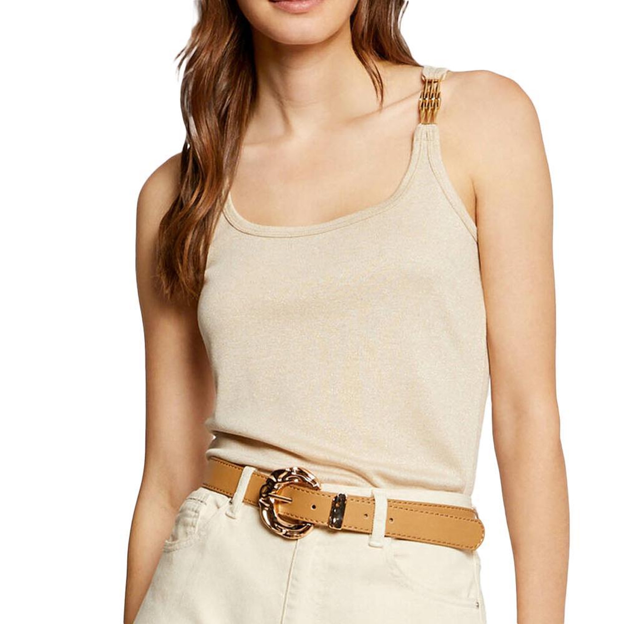 MORGAN Débardeur  Femme Morgan 241 DIDO1. Coloris disponibles : Beige