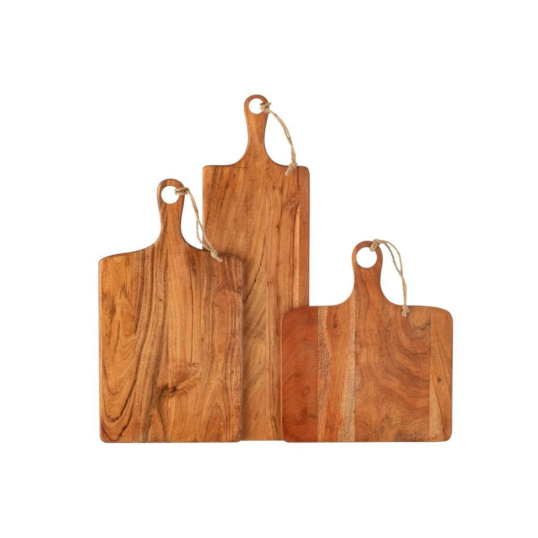 Voir la diapositive 3 : J-LINE Planche à découper  manguier  46cm naturel