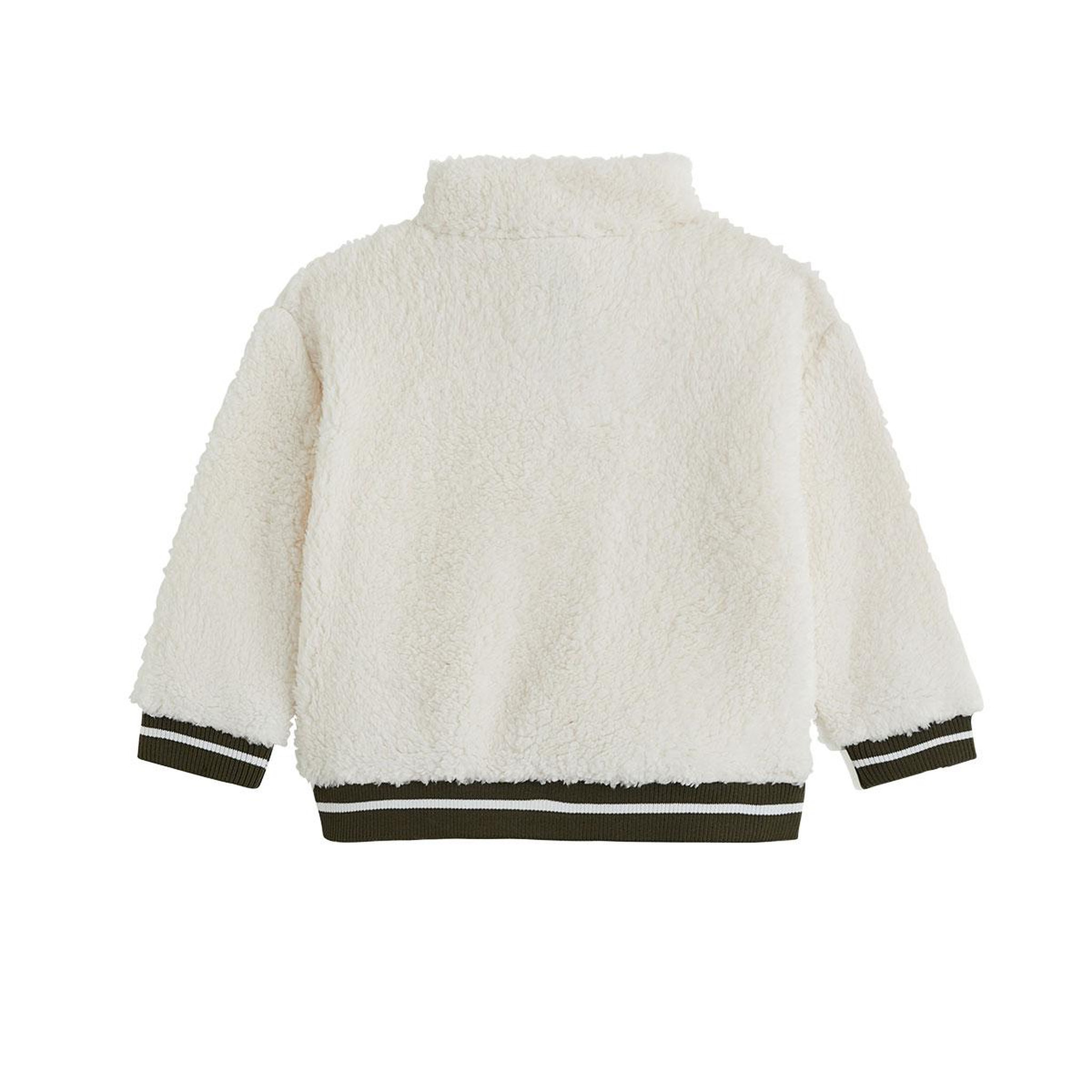 Voir la diapositive 2 : PETIT BEGUIN Ensemble bébé sweat et pantalon en sherpa ginkgo
