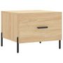 Voir la diapositive 2 : VIDAXL Table basse Chene sonoma 50x50x40 cm Bois d'ingenierie