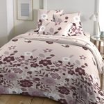 Home collection Parure de couette 3 pcs 240x220cm 100% coton 51 fils capucine