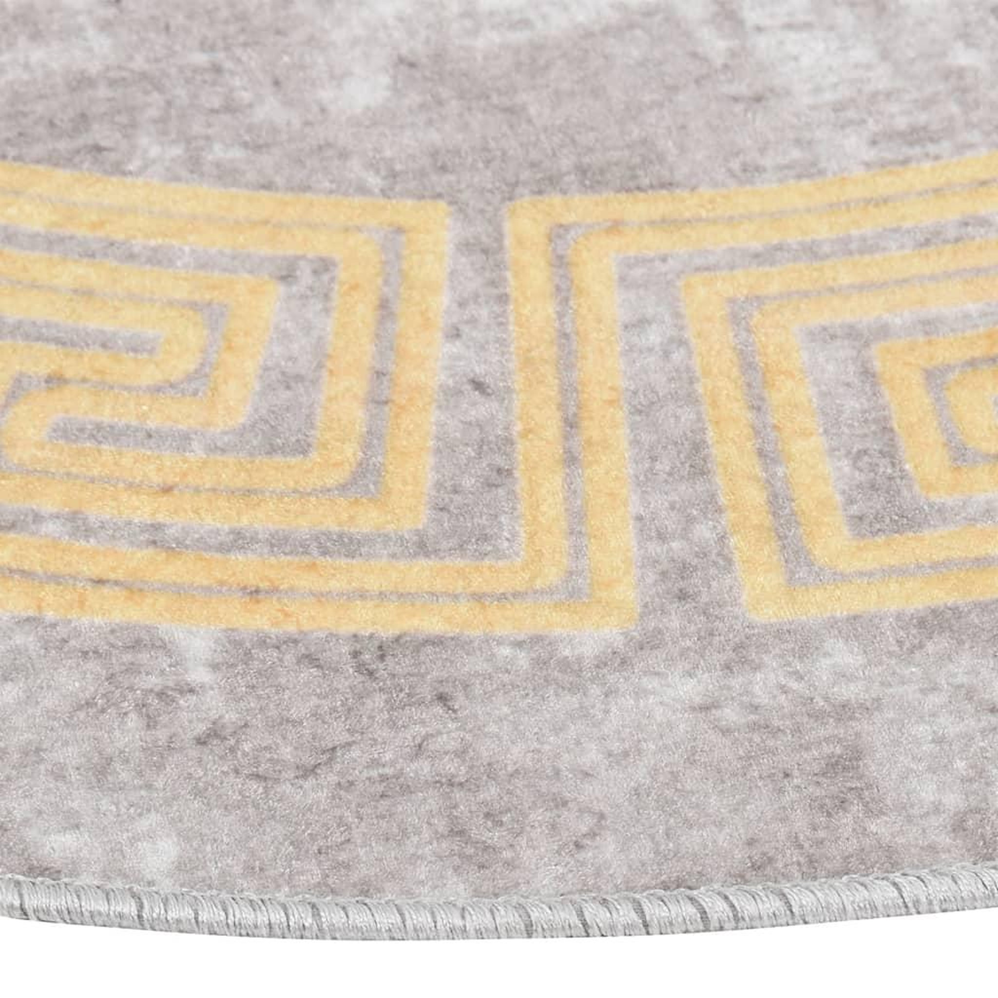 Voir la diapositive 4 : VIDAXL Tapis lavable antiderapant φ120 cm gris