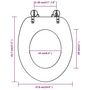 Voir la diapositive 6 : VIDAXL Sieges de toilette avec couvercles 2 pcs MDF Vieux bois