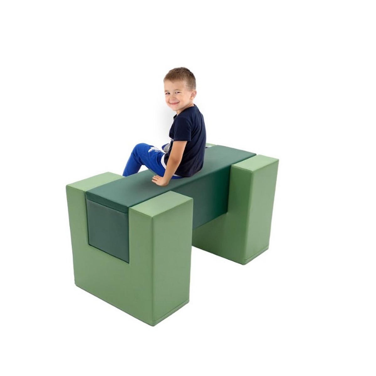 IGLU Pont d'équilibre en mousse vert réséda/pin