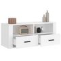 Voir la diapositive 5 : VIDAXL Meuble TV Blanc 100x35x40 cm Bois d'ingenierie