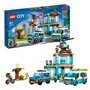 Voir la diapositive 2 : LEGO City 60371 Le QG des véhicules d'urgences, avec Hélicoptère de Pompier, Jouet Camion Ambulance, Moto et Voiture de Police