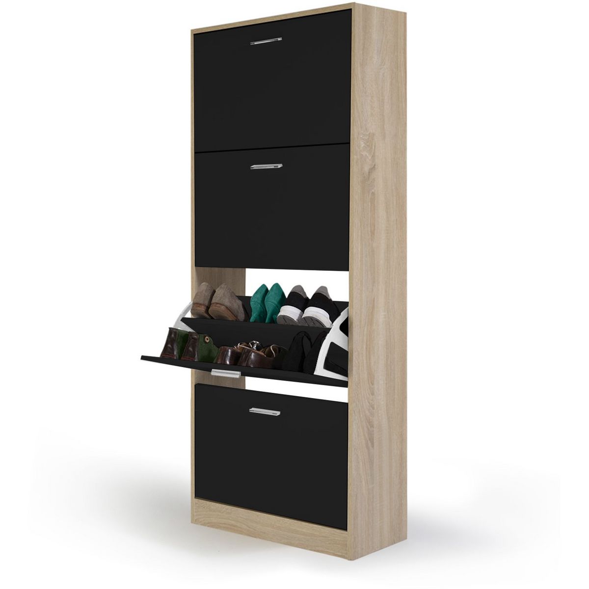 Meuble à chaussures 4 portes L60 cm TOWA