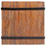 Voir la diapositive 4 : VIDAXL Table d'appoint en teck 60 x 60 x 38 cm