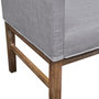 Voir la diapositive 4 : VIDAXL Banc avec coussin rembourre tissu hevea gris clair