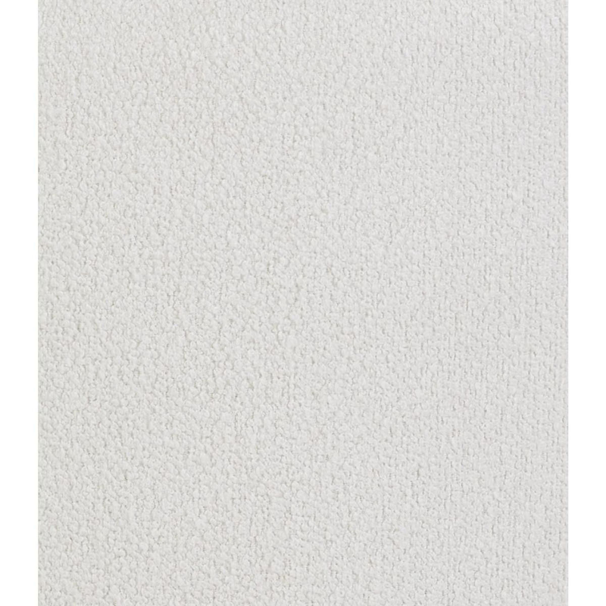 Paris Prix Chaise Design en Tissu Bouclé  Valarie  80cm Blanc