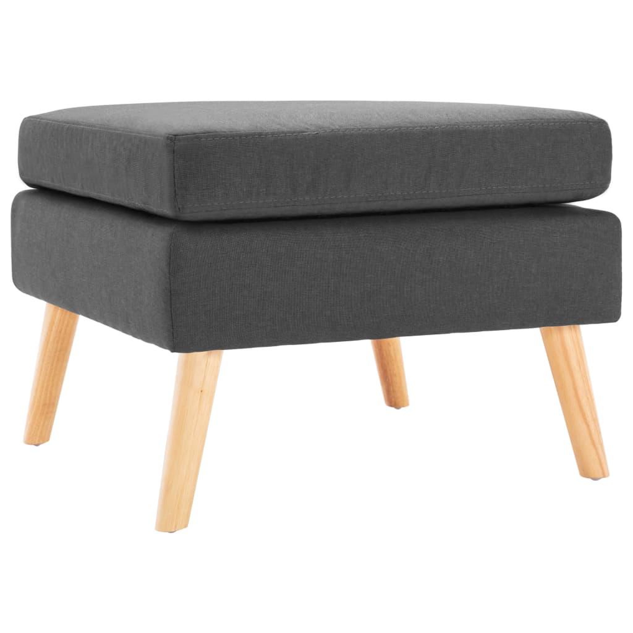 Voir la diapositive 1 : VIDAXL Repose-pied Gris fonce Tissu