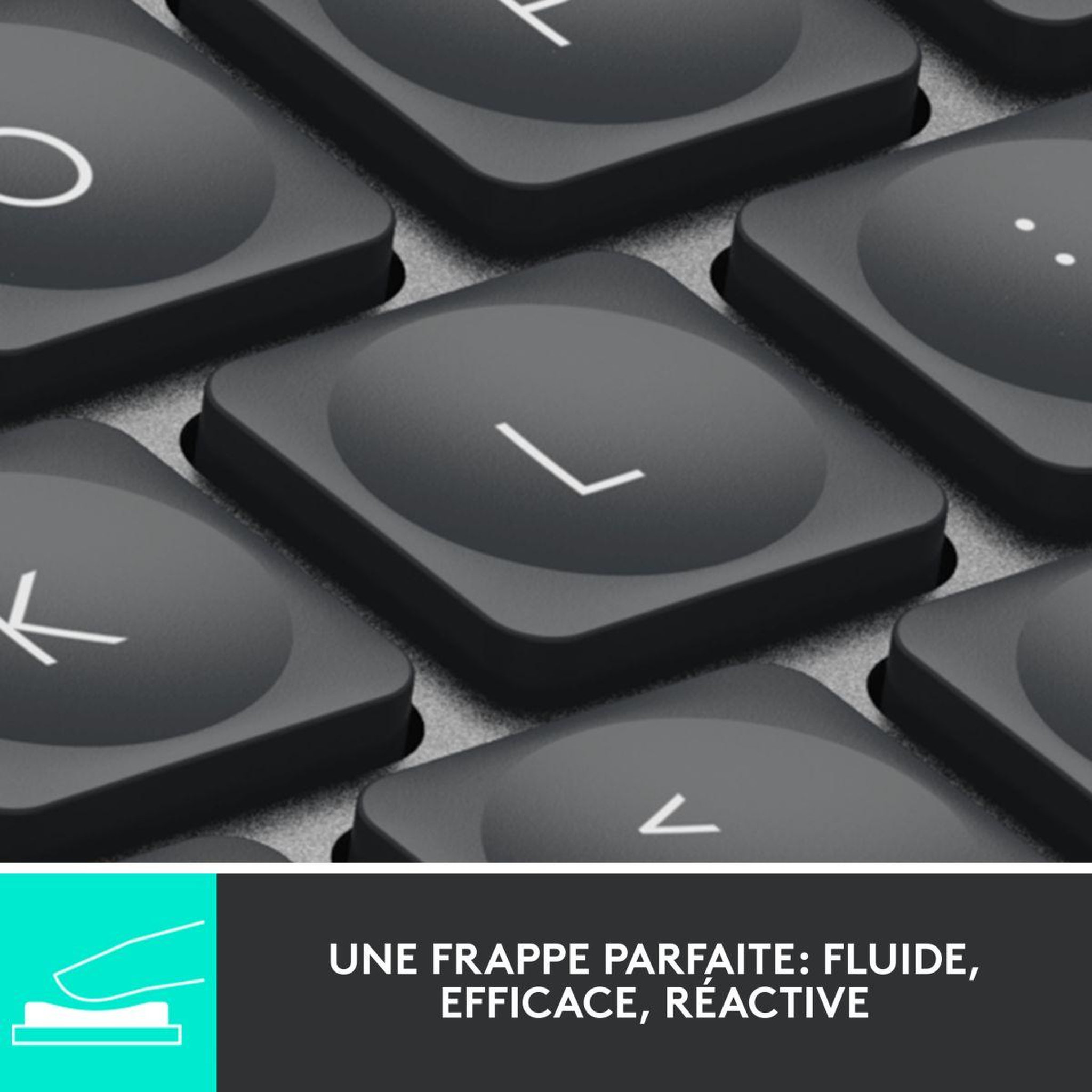 Voir la diapositive 2 : Logitech Clavier sans fil mx keys mini graphite