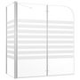 Voir la diapositive 2 : VIDAXL Enclos de bain 120x68x130 cm verre trempe rayures