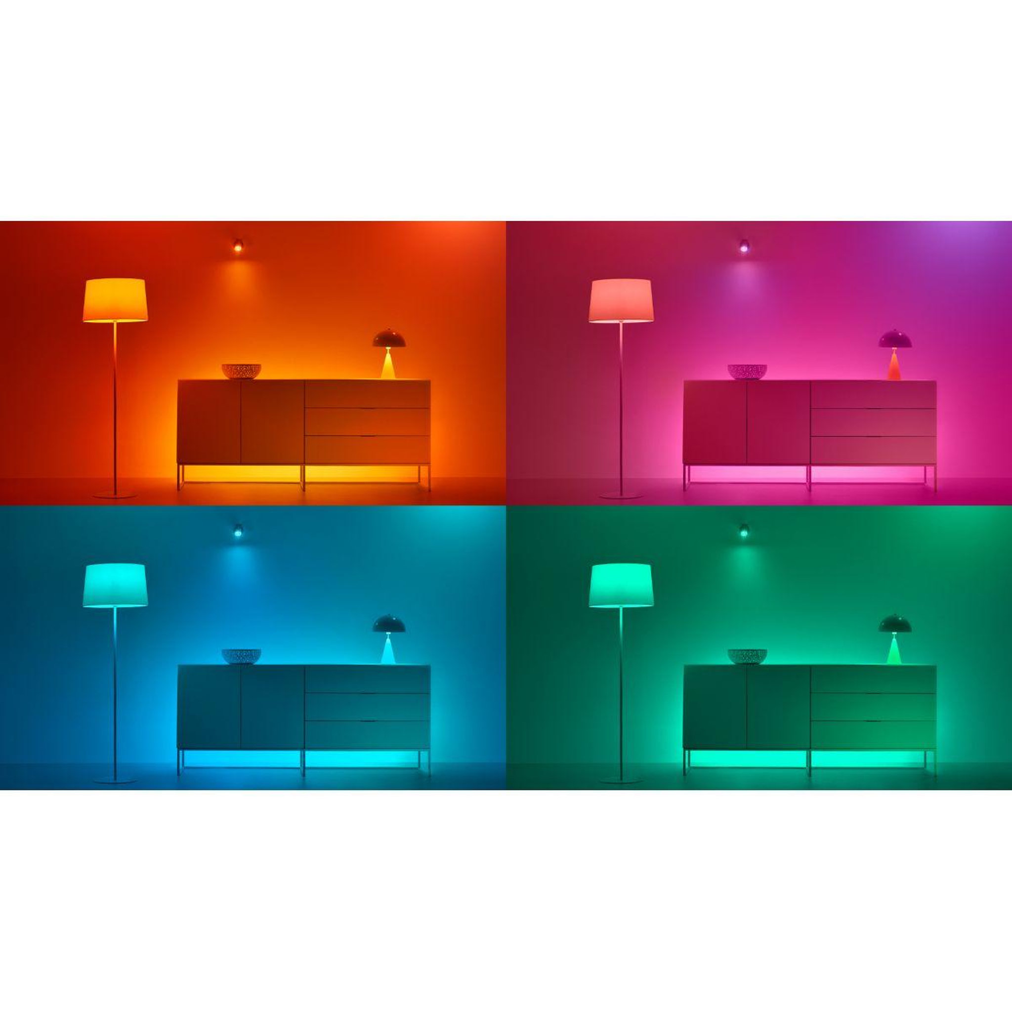Voir la diapositive 5 : WIZ Ampoule LED connectée Couleur E27 G95 Globe 75W