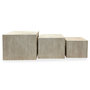 Voir la diapositive 2 : Paris Prix Lot de 3 Tables Basses Effet Travertin  Odis  58cm Beige