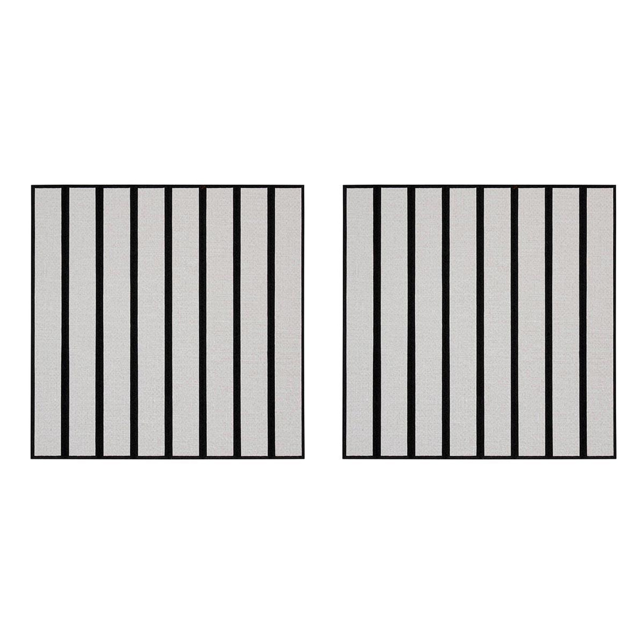 ATMOSPHERA Lot de 2 panneaux acoustiques adhésifs  ribo  30x30cm marron