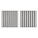 ATMOSPHERA Lot de 2 Panneaux Acoustiques Adhésifs  Ribo  30x30cm Marron