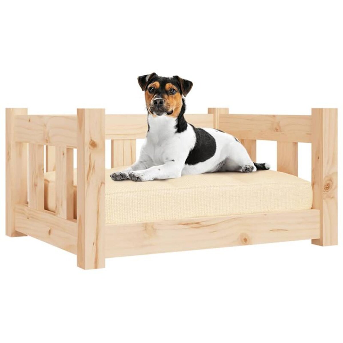 VIDAXL Lit pour chien 55,5x45,5x28 cm bois de pin solide