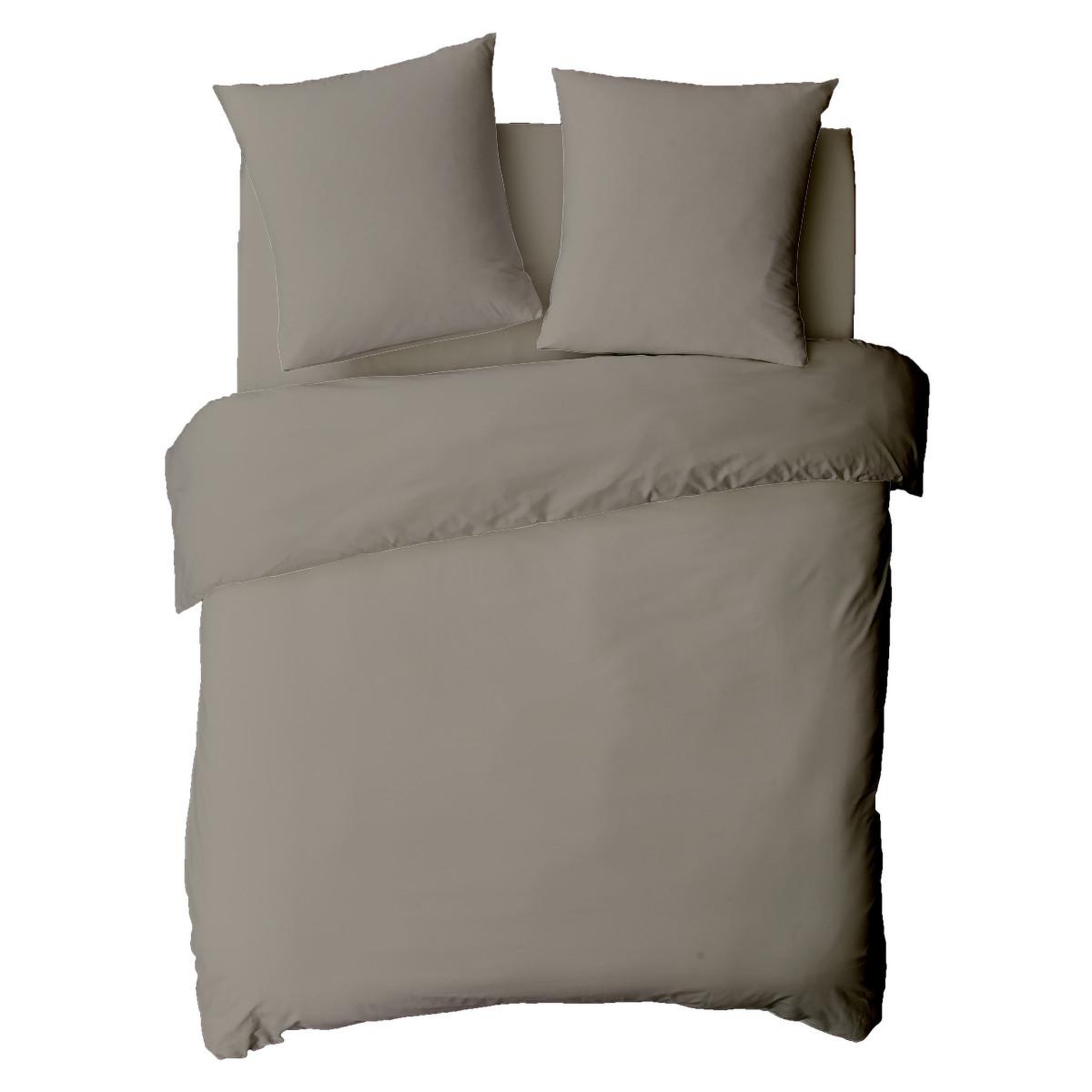 Voir la diapositive 2 : FUTURE HOME Housse de couette en coton 57 fils unie