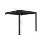 Voir la diapositive 3 : OMBREA Pergola Bioclimatique adossée (2pieds) 3x3,6m anthracite OMBREA®