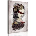 Paris Prix Tableau Imprimé  Femme Mystérieuse. Coloris disponibles : Multicolore