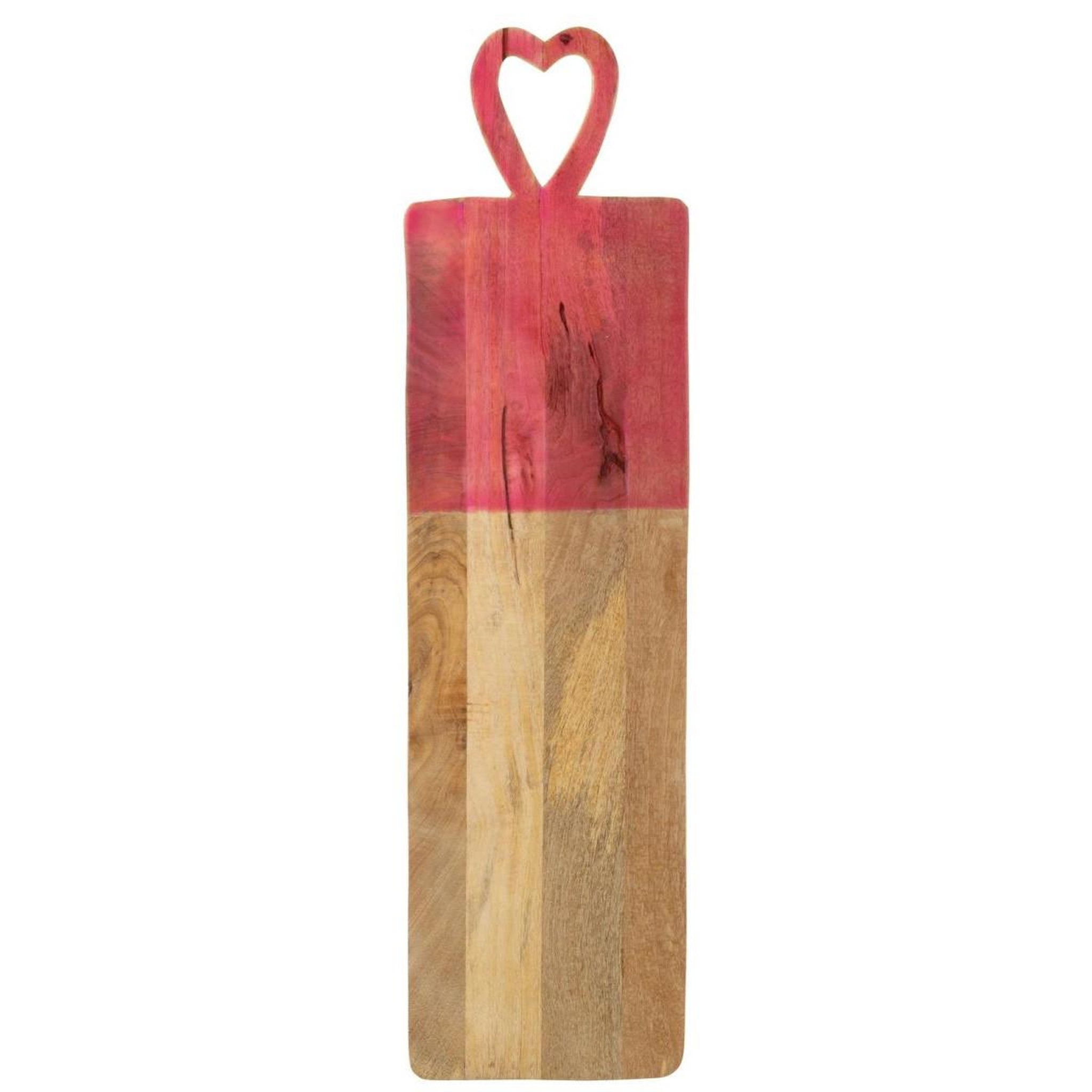Voir la diapositive 2 : J-LINE Planche de présentation en bois  freddy  74cm rose