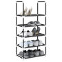 Voir la diapositive 1 : VIDAXL Etagere a chaussures 5 niveaux 44x28x94 cm tissu non-tisse